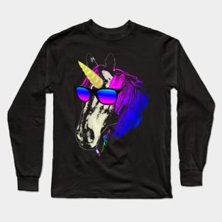 Emo Unicorn Long Sleeve T-Shirt